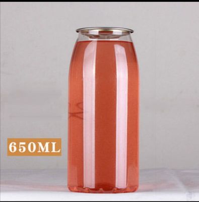 زجاجة عصير بلاستيكية شفافة 650 مل 22 أوقية للمياه