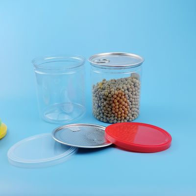 SGS الغذاء الصف PET محكم الغلق مكافحة تسرب البلاستيك الغذاء الجرار