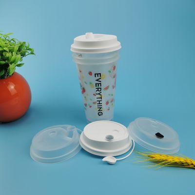 كوب بلاستيك بوبا 500 مل 16 أونصة غير لامع وخالي من BPA
