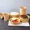 8 أوقية حاوية طعام يمكن التخلص منها براون كرافت ورقة وعاء الحساء مع غطاء الميكروويف ورقة المعكرونة وعاء