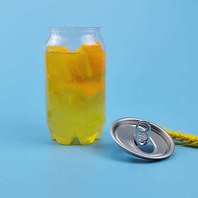 زجاجة بلاستيكية عصير البرتقال 0.35 لتر 120 مم سهلة الفتح PET